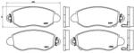BREMBO fékbetét készlet, tárcsafék P24 052