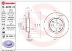 BREMBO Féktárcsa tömör Ø259mm 08. A268.21