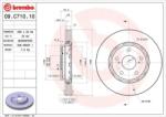 BREMBO Féktárcsa belső hűtéses Ø296mm 09. C710.11