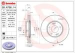 BREMBO Féktárcsa szellőző Ø280mm 09. A706.11