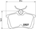 BREMBO fékbetét készlet P28 030