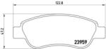 BREMBO fékbetét készlet, tárcsafék P61 081