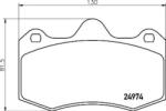 BREMBO fékbetét készlet, tárcsafék P85 134