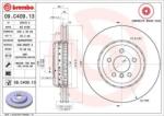 BREMBO Féktárcsa Kétrészes féktárcsa Ø348mm 09. C409.13