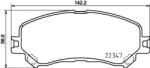 BREMBO fékbetét készlet, tárcsafék P68 067