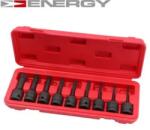 Energy - Ütvecsavarozó bitkészlet TORX T20-T70, 1/2", 9db