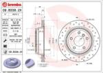 BREMBO féktárcsa perforált/belső hűtéses Ø300mm 09. B338.2X