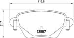 BREMBO fékbetét készlet, tárcsafék P24 059