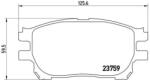 BREMBO fékbetét készlet, tárcsafék P83 070