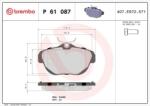 BREMBO fékbetét készlet, tárcsafék P61 087