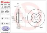 BREMBO Féktárcsa szellőző Ø278mm 09. A918.11