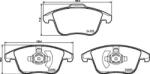 BREMBO fékbetét készlet, tárcsafék P24 211