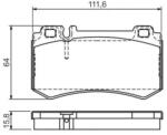 Bosch fékbetét készlet 0 986 494 356