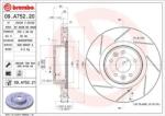 BREMBO Féktárcsa hornyolt Ø340mm 09. A752.21