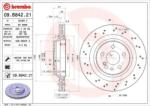BREMBO fékkorong lyukasztás/belső hűtött Ø330mm 09. B842.21