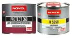 NOVOL PROTECT 360 - Epoxi korróziógátló alapozó fekete 400ml + Edző 400ml
