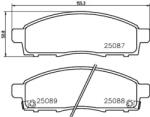 BREMBO fékbetét készlet P54 055