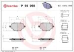 BREMBO fékbetét készlet, tárcsafék P59 098