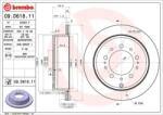 BREMBO Féktárcsa belső hűtéses Ø345mm 09. D618.11