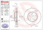 BREMBO Féktárcsa szellőző Ø296mm 09. A717.11