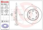 BREMBO Féktárcsa tömör Ø308mm 08. C540.11