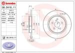 BREMBO Féktárcsa tömör Ø279mm 08. D416.11