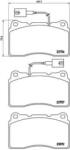 BREMBO fékbetét készlet P23 134X