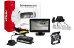 AMiO parkolóasszisztens TFT01 4, 3" kamerával HD-501-IR 4 érzékelős, ezüst