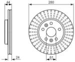Bosch szellőző féktárcsa Ø280mm 0 986 479 611