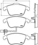 BREMBO fékbetét készlet P85 113X