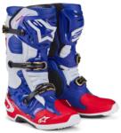 Alpinestars TECH 10 limitált kiadású UNION REDBUD MX cipő, ALPINESTARS (piros/kék/fehér/fekete, 47-es méret)