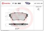 BREMBO fékbetét készlet, tárcsafék P54 063