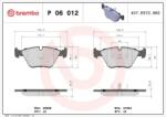 BREMBO fékbetét készlet, tárcsafék P06 012