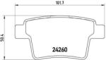 BREMBO fékbetét készlet, tárcsafék P24 063