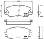 BREMBO fékbetét készlet, tárcsafék P23 013