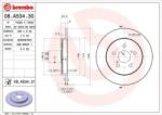BREMBO Féktárcsa tömör Ø259mm 08. A534.31