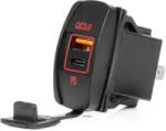AMiO Vízálló telefontöltő hajó alakú PIROS LED háttérvilágítással USB