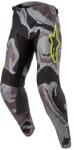 Alpinestars RACER TACTICAL nadrág, ALPINESTARS (szürke camo/sárga fluo/fekete, 34-es méret)
