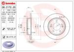 BREMBO Féktárcsa tömör Ø262mm 08. C172.21