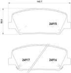 BREMBO fékbetét készlet, tárcsafék P30 065