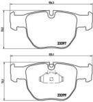 BREMBO fékbetét készlet, tárcsafék P44 012
