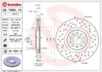 BREMBO fékkorong lyukasztás/belső hűtött Ø312mm 09.7880. 1x