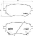 BREMBO fékbetét készlet P50 153