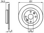 Bosch tömör féktárcsa Ø250, 5mm 0 986 478 701