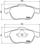 BREMBO fékbetét készlet, tárcsafék P68 032