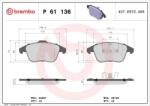 BREMBO fékbetét készlet, tárcsafék P61 136