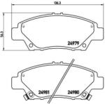 BREMBO fékbetét készlet P28 050