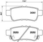 BREMBO fékbetét készlet, tárcsafék P28 062