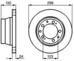 BOSCH szellőző féktárcsa Ø299mm 0 986 478 419