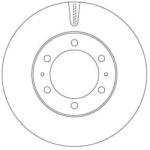 TRW Féktárcsa szellőző Ø318mm DF7827S